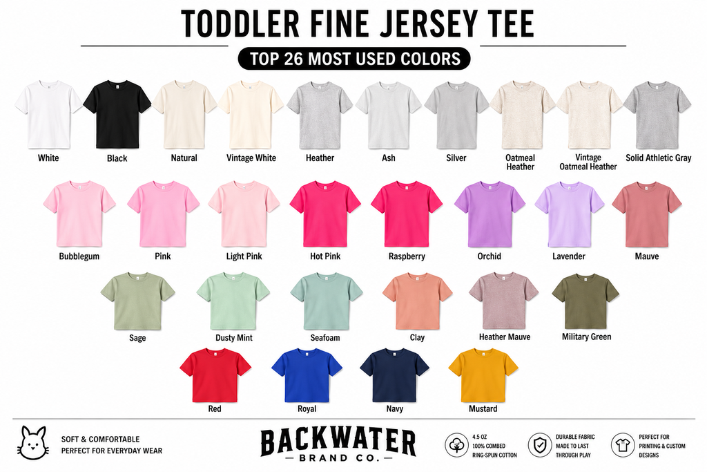 Toddler Tee – Backwater Toddler Girl Best Friends Lake Scene