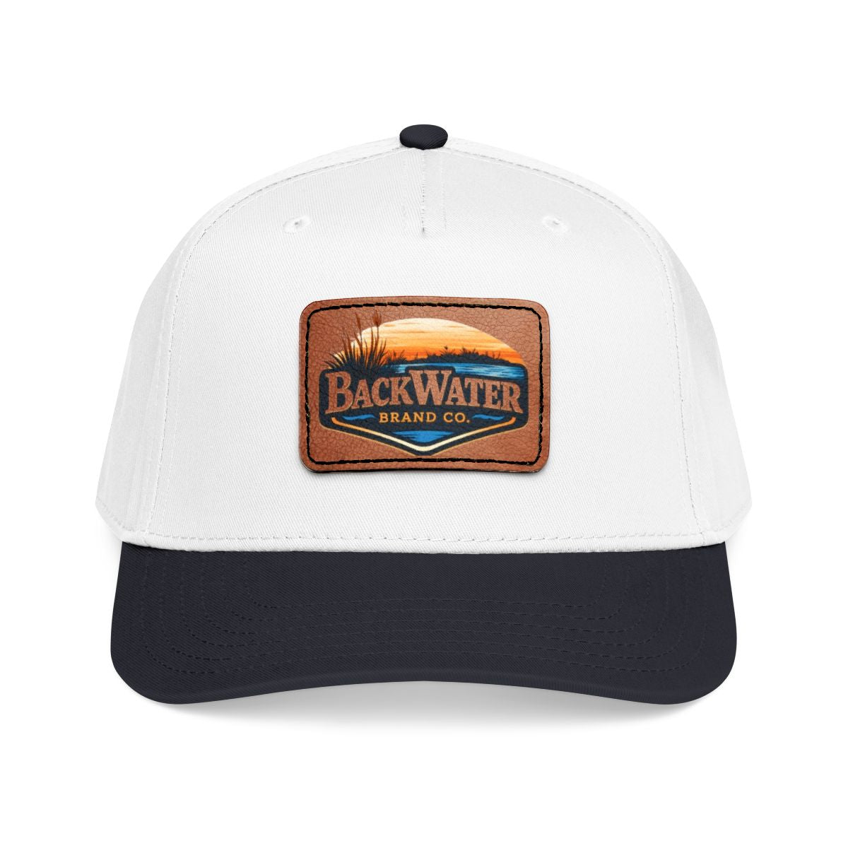 Leather Patch Baseball Cap — BackWater Brand Co.